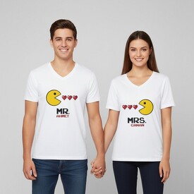  - Mr. And Mrs. Pacman Sevgili Tişörtleri