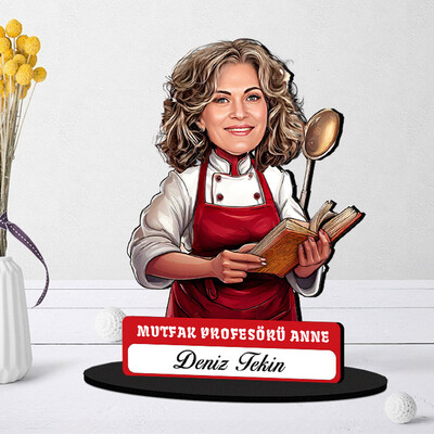  - Mutfak Profesörü Anne Karikatürlü Biblo
