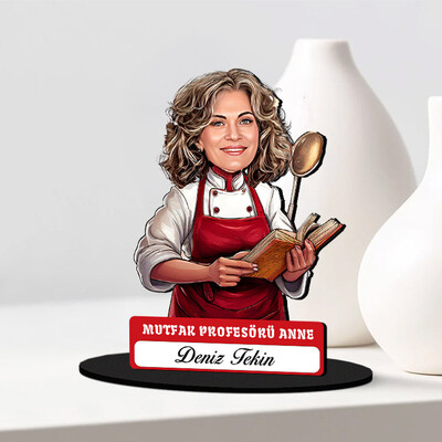  - Mutfak Profesörü Anne Karikatürlü Biblo