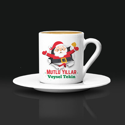Mutlu Yıllar Noel Baba Kahve Fincanı - Thumbnail