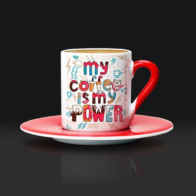 My Coffee Is My Power Kahve Fincanı - Thumbnail