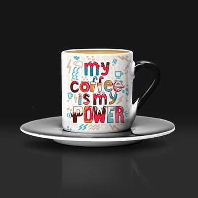 My Coffee Is My Power Kahve Fincanı - Thumbnail