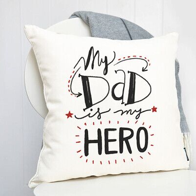 My Dad Is My Hero Yastık - Thumbnail