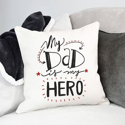 My Dad Is My Hero Yastık - Thumbnail