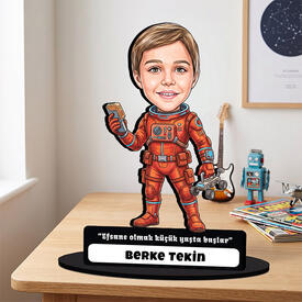  - NASA Astronotu Erkek Çocuk Karikatürlü Biblo