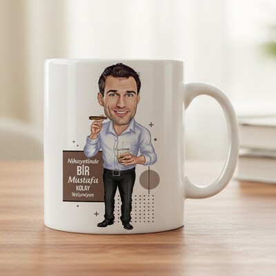  - Nihayetinde Kolay Yetişmiyor Karikatürlü Kupa Bardak