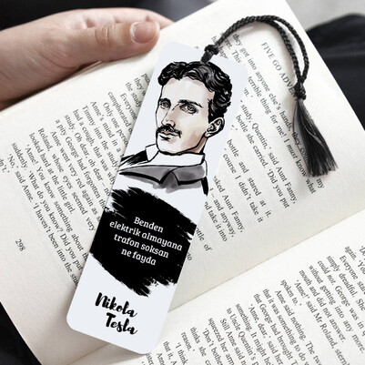 Nikola Tesla Kitap Ayracı - Thumbnail