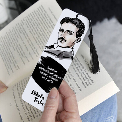 Nikola Tesla Kitap Ayracı - Thumbnail