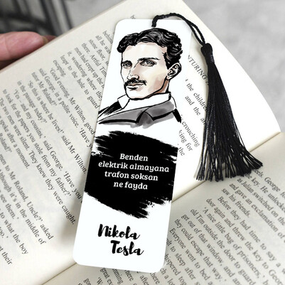 Nikola Tesla Kitap Ayracı - Thumbnail