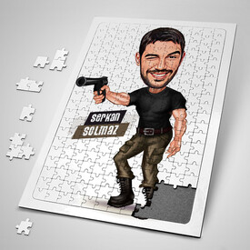  - Nişan Alan Erkek Karikatürlü Puzzle