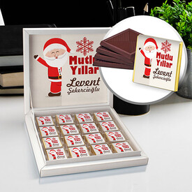 Noel Baba Temalı Yılbaşı Çikolatası - Thumbnail