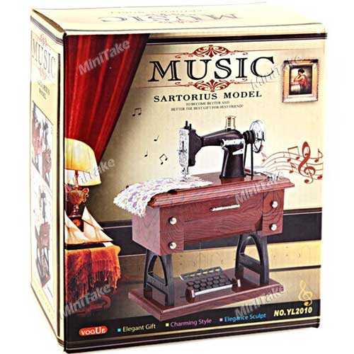 Nostaljik Dikiş Makinesi Müzik Kutusu