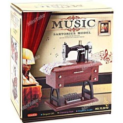 Nostaljik Dikiş Makinesi Müzik Kutusu - Thumbnail