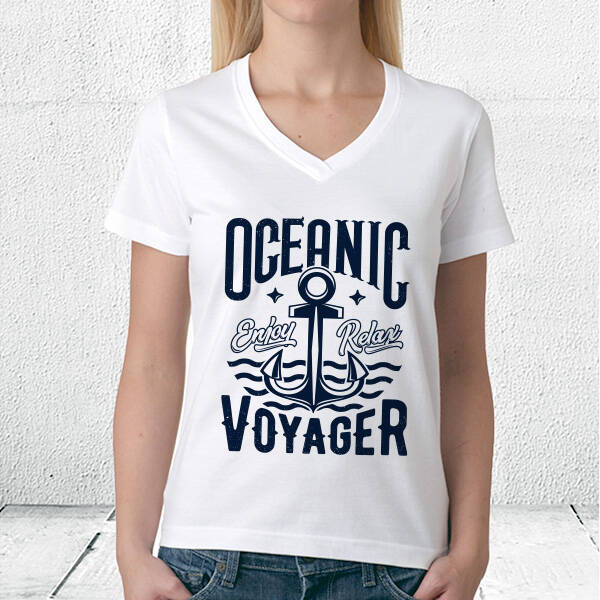 Ocean Tasarımlı Unisex Tişört