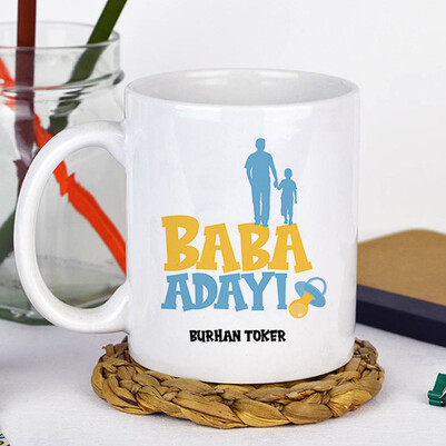 Oğlan Babası Adayı Kupa Bardak - Thumbnail