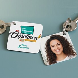  - Öğretmene Hediye Fotoğraflı Anahtarlık