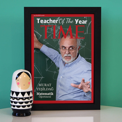 Öğretmene Hediye TIME Dergi Kapağı