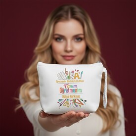  - Öğretmenler için Hediyelik Makyaj Çantası