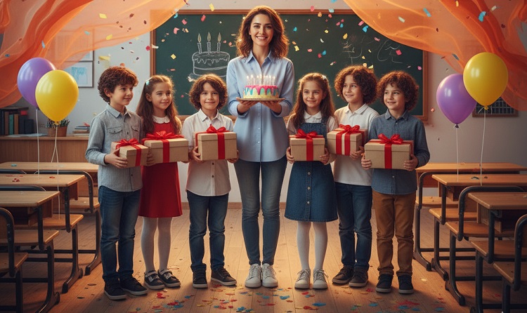 Öğretmenlere Doğum Günü Sürprizleri