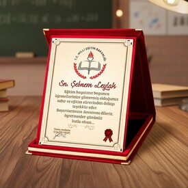  - Öğretmenlere Hediye Kişiye Özel Plaket
