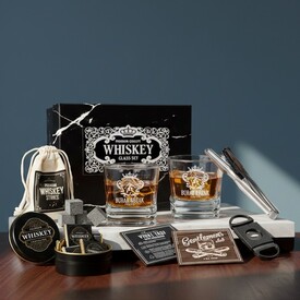  - Orijinal - Aslan Tasarımlı Elegan Viski Hediye Seti