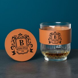  - Orijinal Figürlü İsme Özel Tarihli Taba Viski Seti