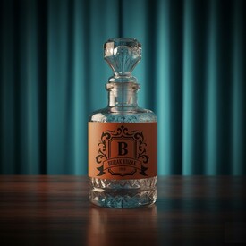  - Orijinal Figürlü İsme Özel Tarihli Taba Viski Şişesi