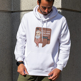 Orijinal Graham Bell Kapşonlu Sweatshirt - Thumbnail