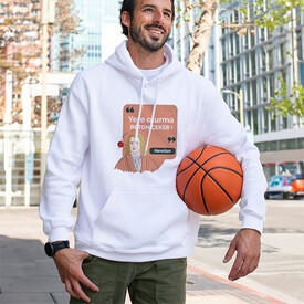  - Orijinal Newton Tasarımlı Kapşonlu Sweatshirt