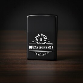  - Orijinal Tasarım İsimli Metal Siyah Çakmak