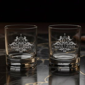  - Orijinal Tasarımlı İkili Noble Sip Viski Bardağı