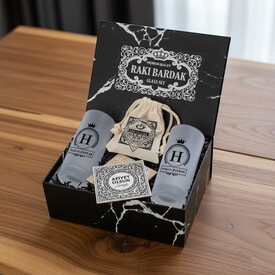  - Orijinal Tasarımlı Rakı Bardağı Seti Hediye Kutusu
