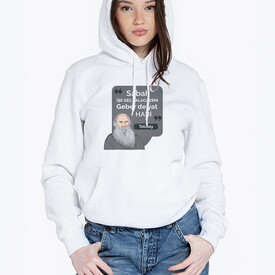  - Orijinal Tolstoy Tasarımlı Kapşonlu Kadın Sweatshirt