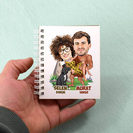 Orman Aşıkları Karikatürlü Defter - Thumbnail