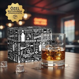  - İsme Özel Viski Bardağı Orijinal Kutusunda