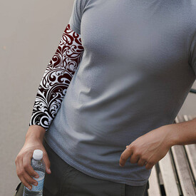 Otantik Figürler Dövme Etkili Erkek Kol Çorabı - Thumbnail