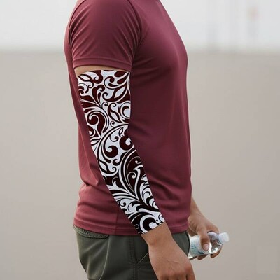  - Otantik Figürler Dövme Etkili Erkek Kol Çorabı