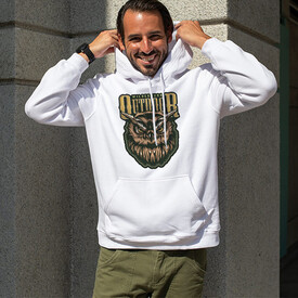 Outdoor Tasarımlı Kapşonlu Sweatshirt - Thumbnail