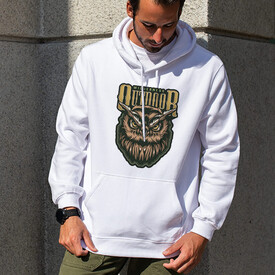 Outdoor Tasarımlı Kapşonlu Sweatshirt - Thumbnail