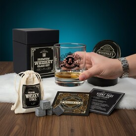  - Özel Kutuda Kişiye Özel Kirkcaldy Viski Bardağı Seti