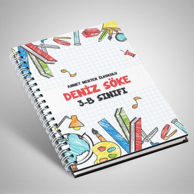  - Özel Tasarım Öğrenciler İçin Defter