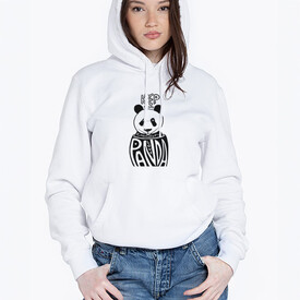 Panda Sevgisi Kapşonlu Kadın Sweatshirt - Thumbnail