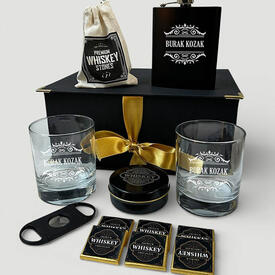  - Patrona Hediye Golden Barrel Elegan Viski Seti