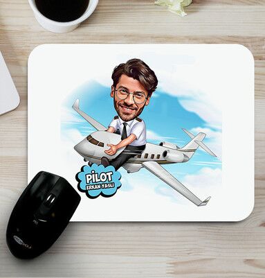  - Pilota Hediye Karikatürlü Mousepad