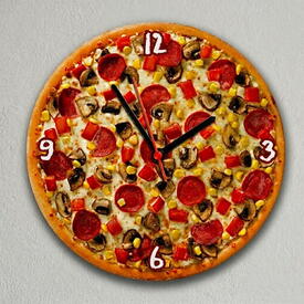 - Pizza Tasarımlı Duvar Saati