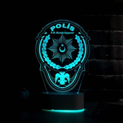  - Polis Armalı 3D LED Lamba