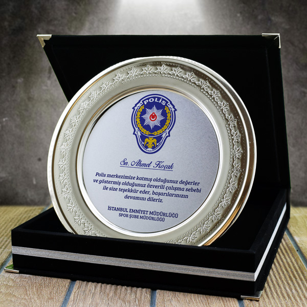 polislere özel plaket