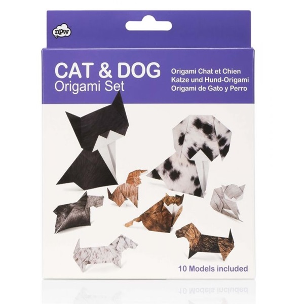 Pratik Kedi ve Köpek Origami Seti