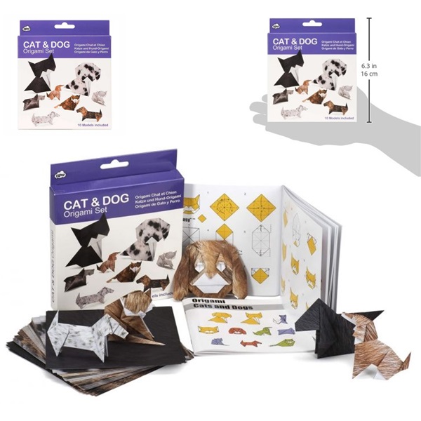 Pratik Kedi ve Köpek Origami Seti