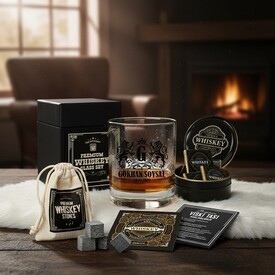  - Premium Kutuda Kişiye Özel North Shore Viski Bardağı Seti